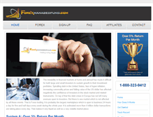 Tablet Screenshot of forexmanagedfund.com